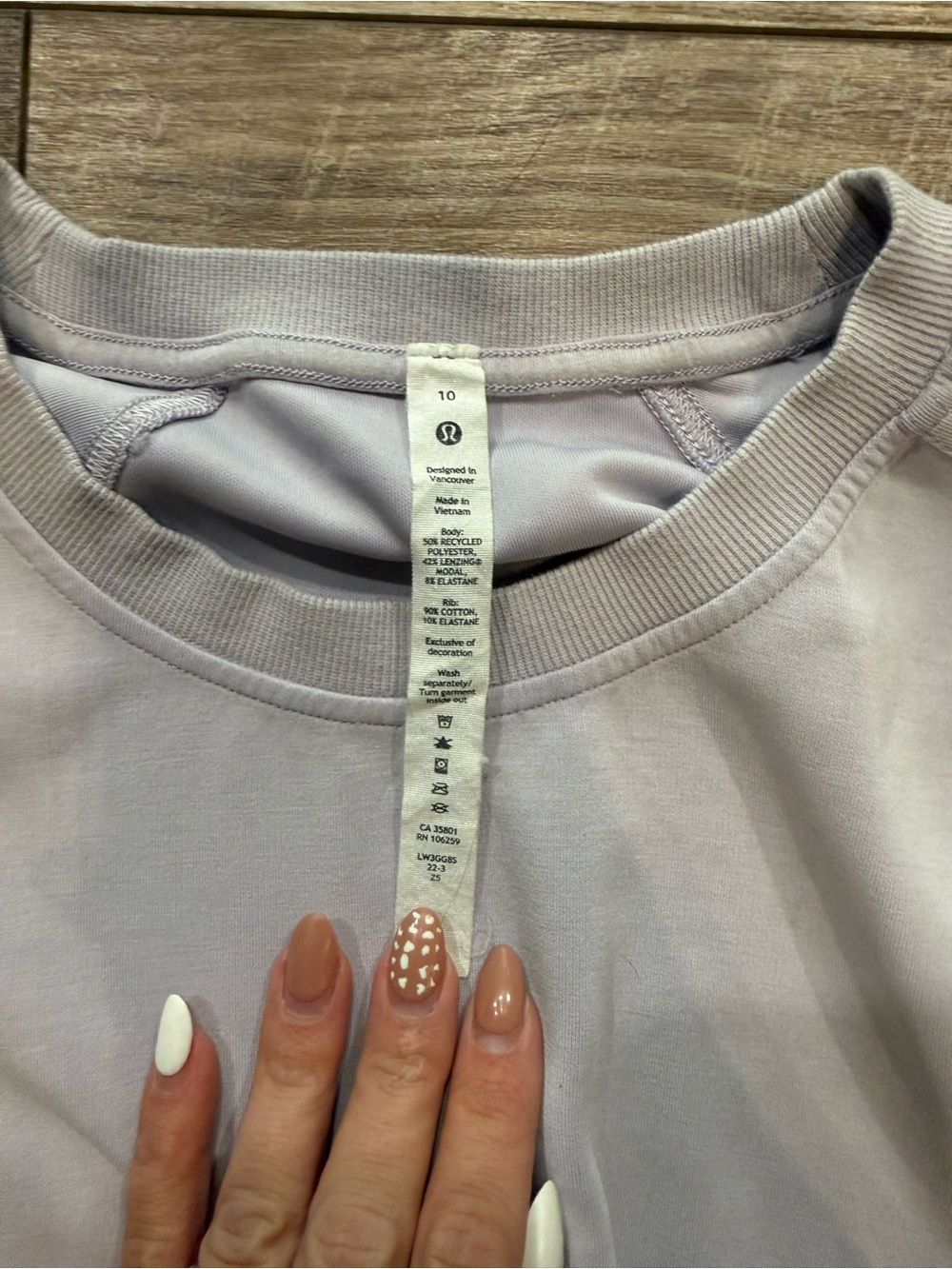 lululemon athletica Light Lavender Crewneck Sweatshirt